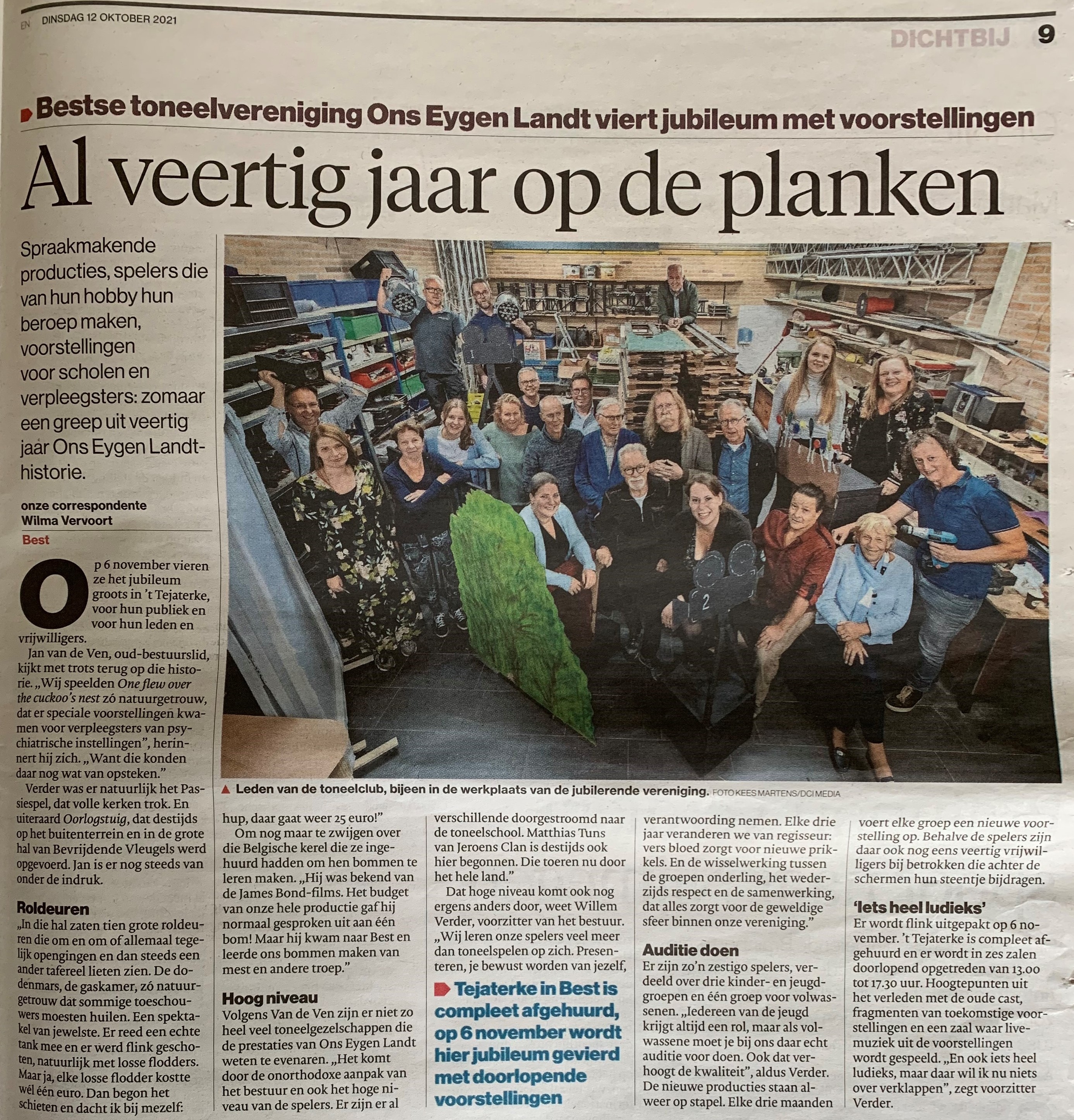 20211012 Eindhovens Dagblad 40 jaar OEL