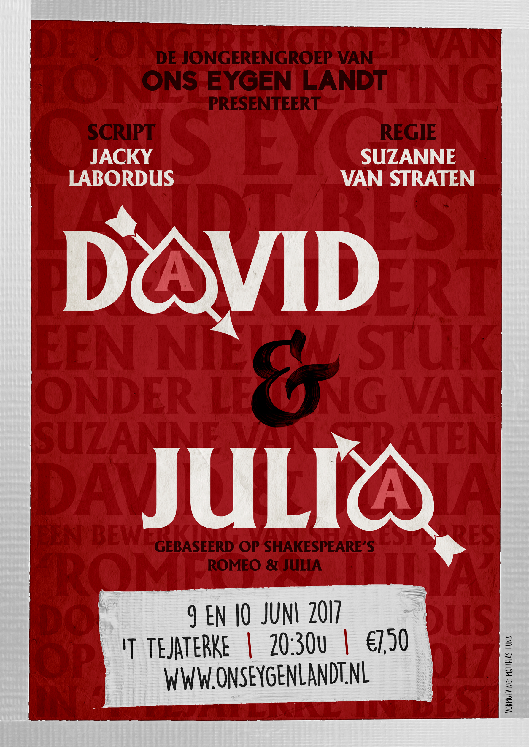 DJ Poster A5 David en Julia